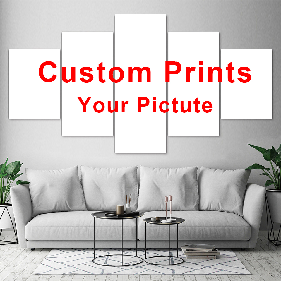 Custom Map Poster - Bộ 5 Miếng Vải Canvas Nghệ