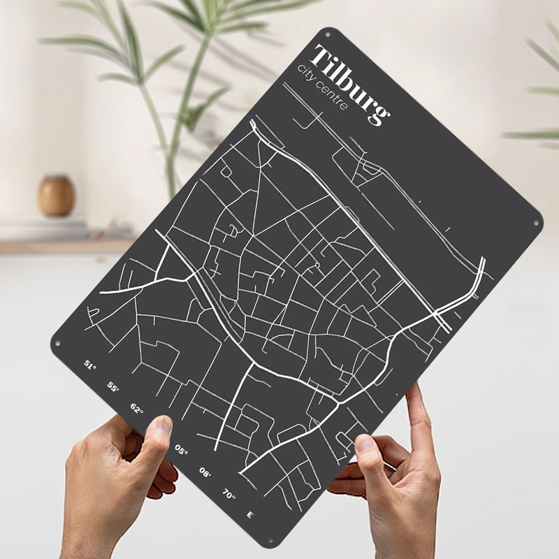 Tilburg City Centre Map Printe - đánh giá và giá Custom Map Poster