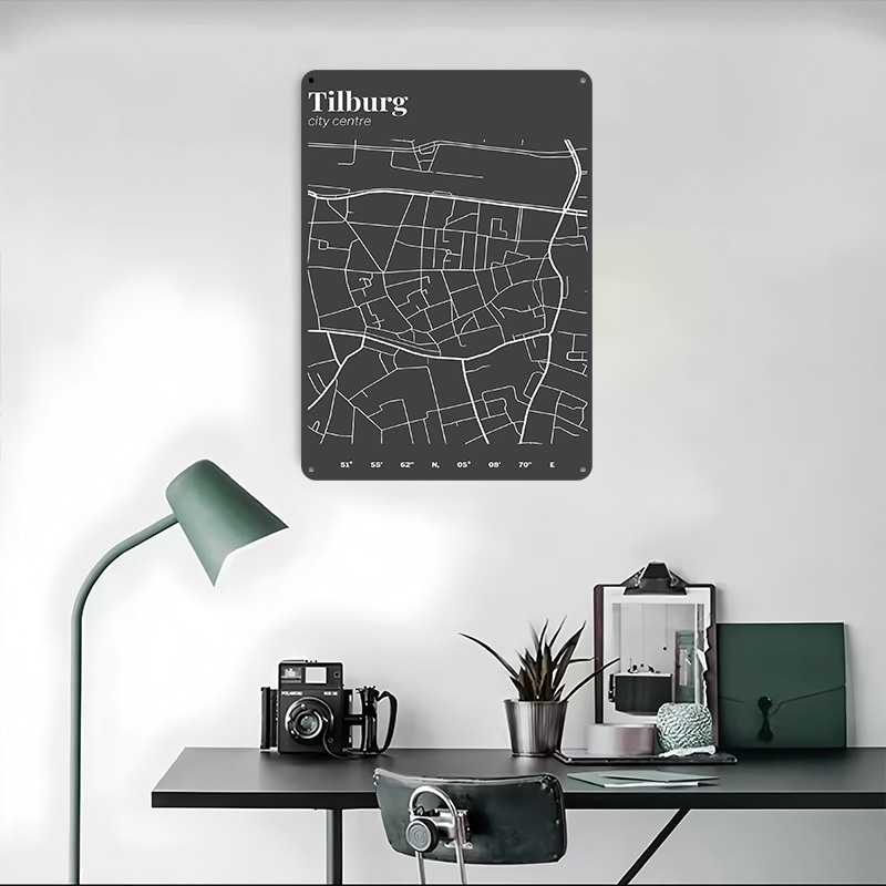 Tilburg City Centre Map Printe - đánh giá và giá Custom Map Poster