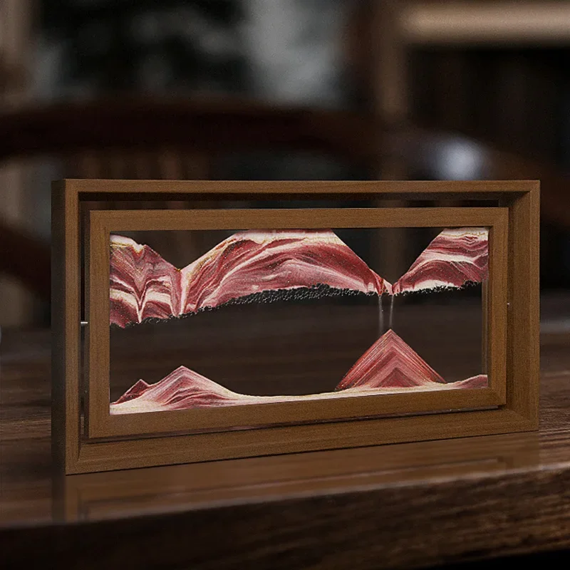 3D Rotatable Sandscape Moving  - đánh giá và giá Engraved Wood Frame
