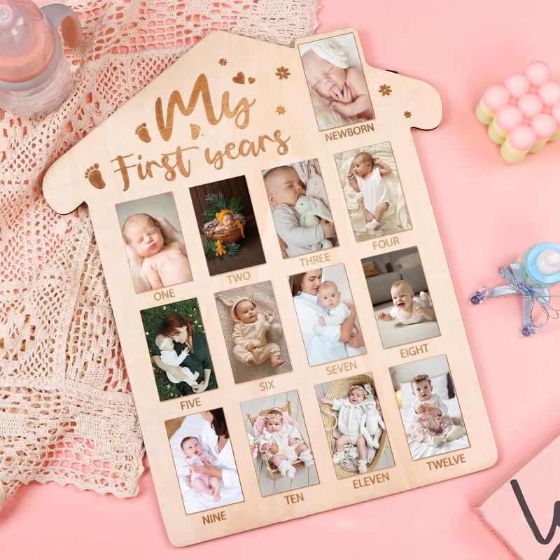 Wooden Baby Commemorative Phot - đánh giá và giá Engraved Wood Frame