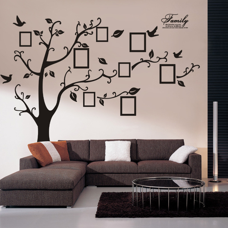 Lớn 250*180Cm/99 * 71in Đen 3D - đánh giá và giá Family Tree Print