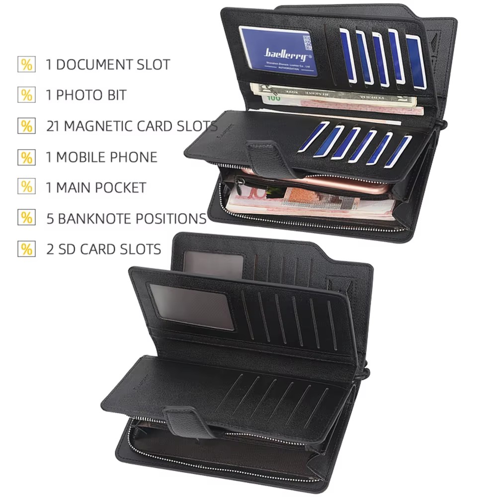 New Big Capacity Men Wallets C - đánh giá và giá Personalized Name Box