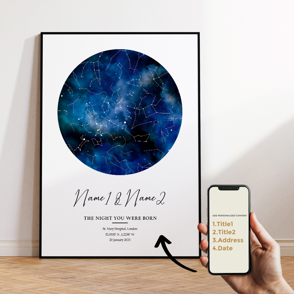 Modern Custom Personalized Nig - đánh giá và giá Custom Night Sky