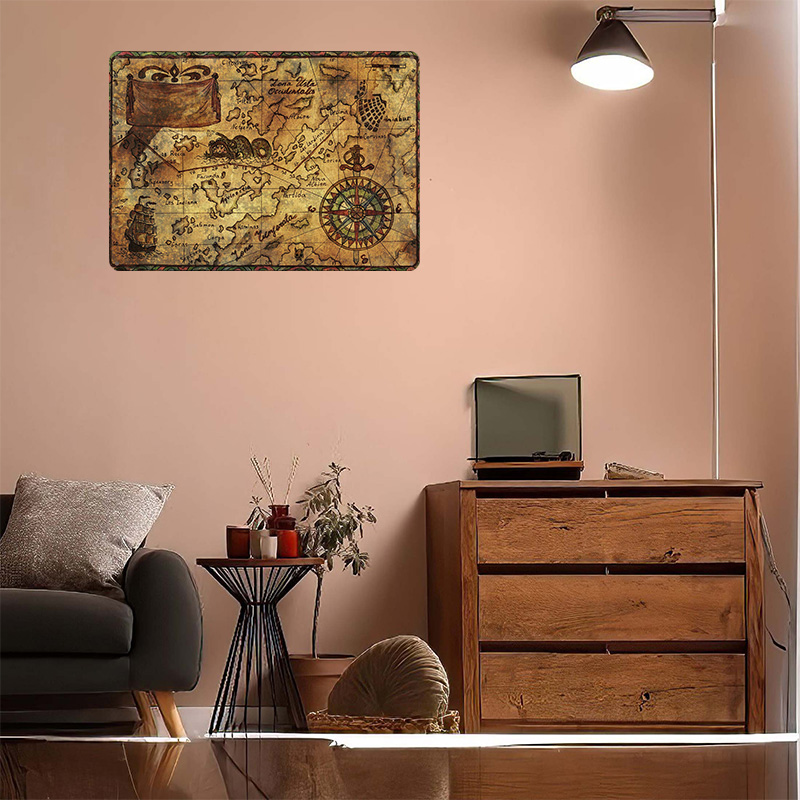 Vintage Map of the World Print - đánh giá và giá Custom Map Poster